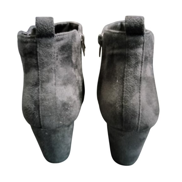 Dream Paris Size 9 Ankle Booties Wedge Heels Faux Suede Side Zipper Closure - Picture 7 of 12
